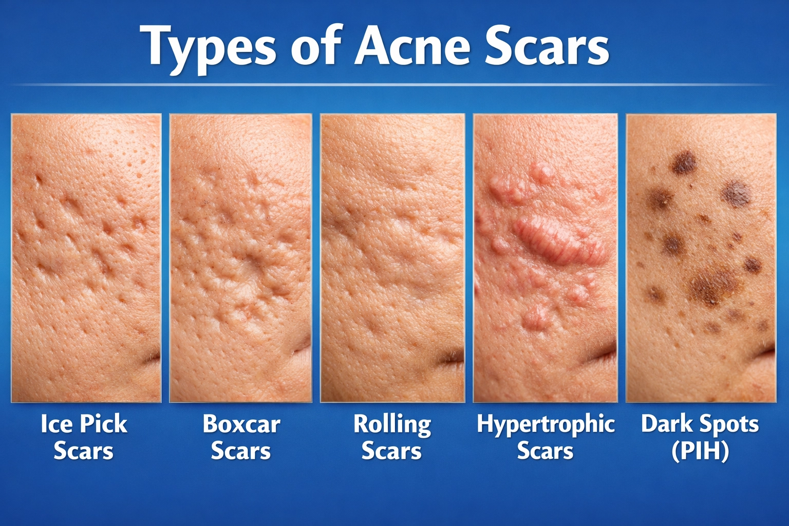 type of acne scar